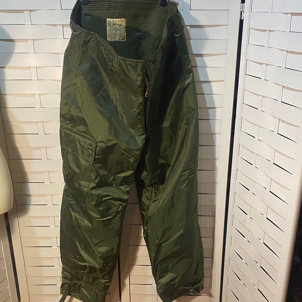 Vintage Alpha Industries Military Trousers Extreme Cold Weather Impermeable